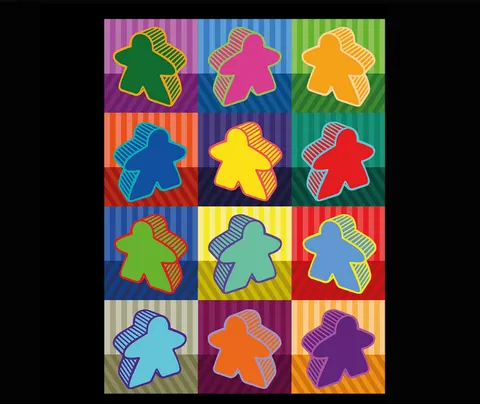 T-shirt: Pop Meeple - damski XL