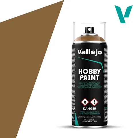 Vallejo: 400ml Spray - Leather Brown