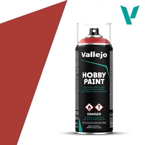 Vallejo: 400ml Spray - Scarlet Red