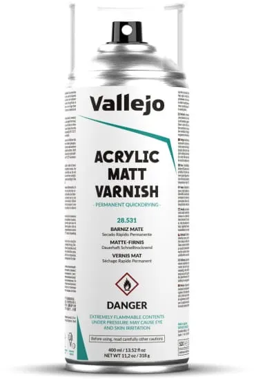 Vallejo: 400ml Spray - Acrylic Matt Varnish