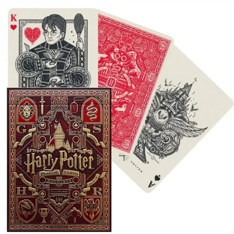 Karty do gry Theory11: Harry Potter Gryffindor - Czerwone