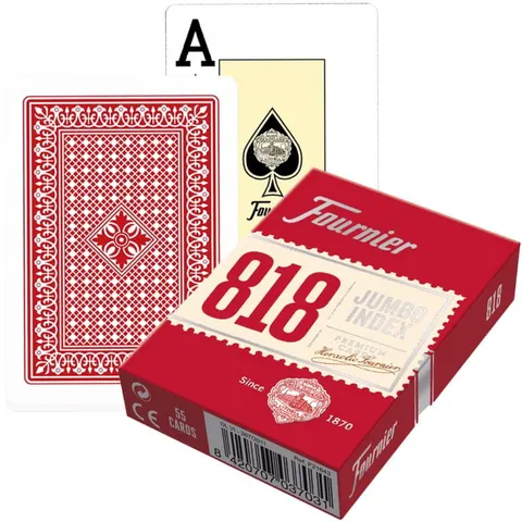 Karty do gry Fournier 818 Jumbo - niebieskie