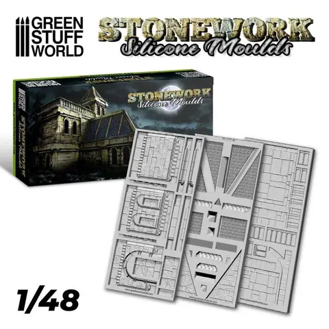 Green Stuff World: Silikonowe formy - Stonework