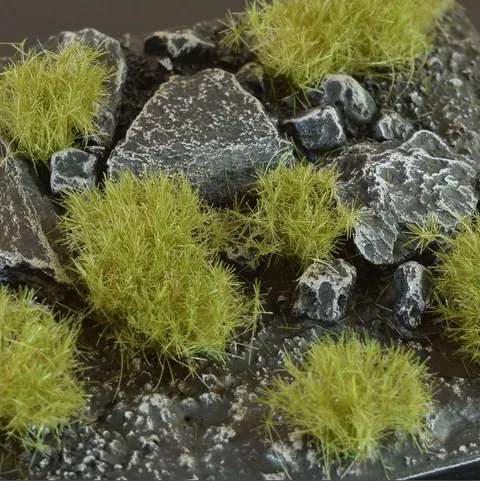 Gamer's Grass: tufts - Dense Green Wild (6 mm)