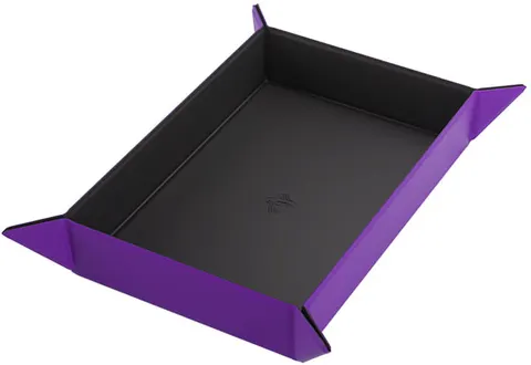 Gamegenic: Magnetic Dice Tray - Rectangular - Black/Purple