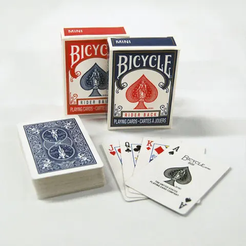 Karty do gry Bicycle: Rider back - Mini niebieskie