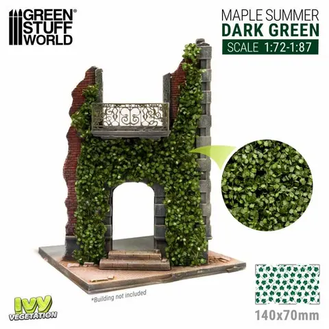 Green Stuff World: Ivy foliage - dark green maple - small
