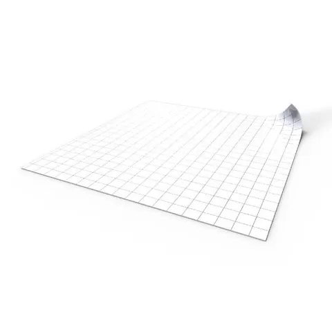 Mata Suchościeralna: 50x50 cm siatka kwadratowa - Biała