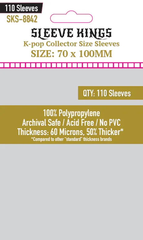 Koszulki na karty Sleeve Kings 70x100 mm 110 sztuk