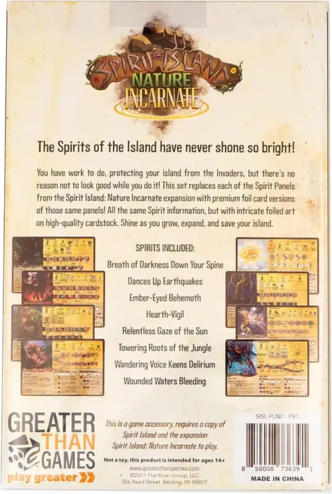 Spirit Island: Nature Incarnate - Premium foil Spirit Panels