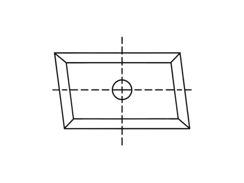 Płytki wymienne 19,5x12x1,5 10° lewo czteroostrzowe 320121
