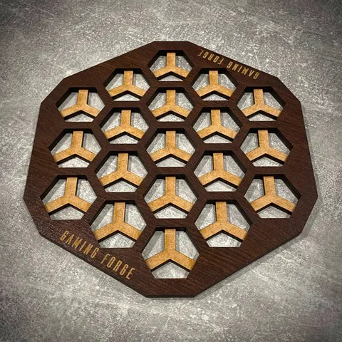 Plansza gry do Neuroshima Hex - mini HDF wenge