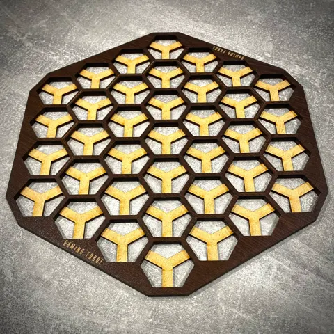Plansza gry do Neuroshima Hex - maxi HDF wenge