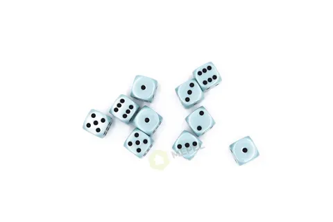 Kości Chessex - kostka k6 12mm Opaque Pastel Blue/black