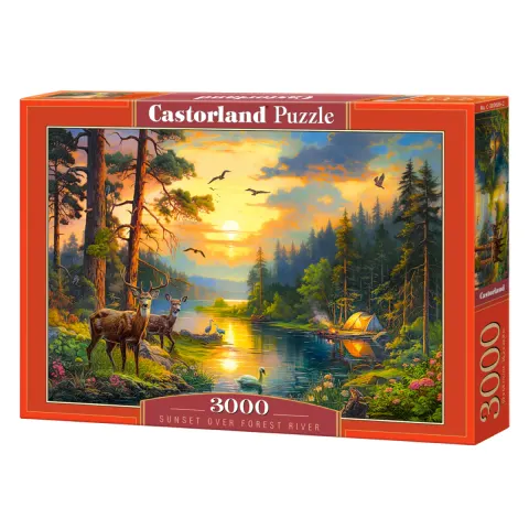 Puzzle CASTORLAND 3000 - Sunset over Forest River