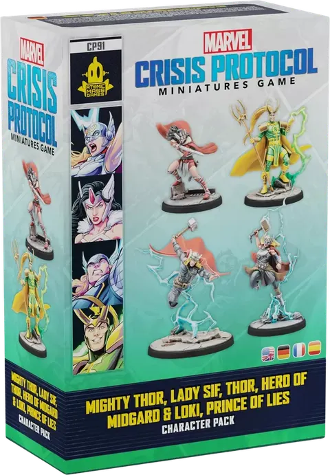 Marvel: Crisis Protocol - Mighty Thor, Lady Sif, Thor, Hero of Midgard & Loki, Prince of Lies