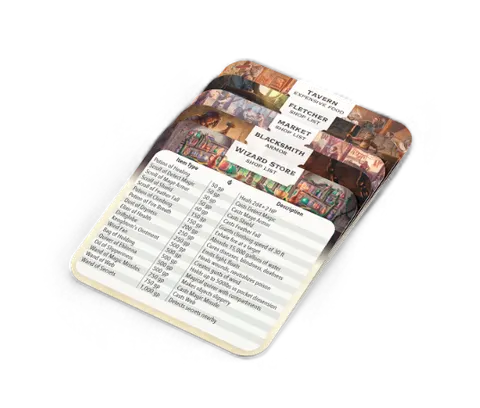 Worlds at a Glance: Towns & Villages Shop Cards