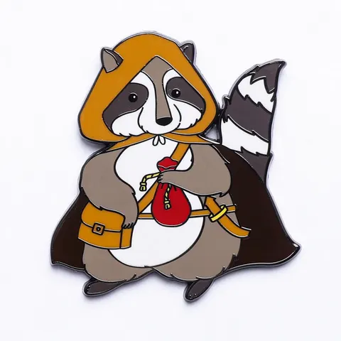Quest's Reward Fine Art Pins: Dash Slientpaw-Raccoon Rogue