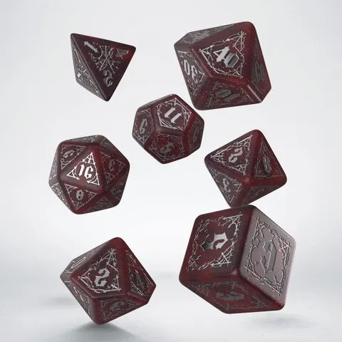 Komplet kości RPG Krwiopijców - Szkarłatny