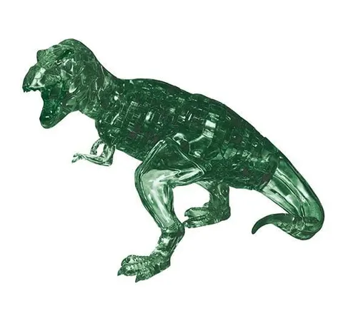3D Crystal Puzzle 49: Dinozaur T-Rex zielony