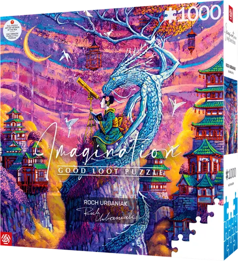 Puzzle 1000 Roch Urbaniak: Sakura i Ryu