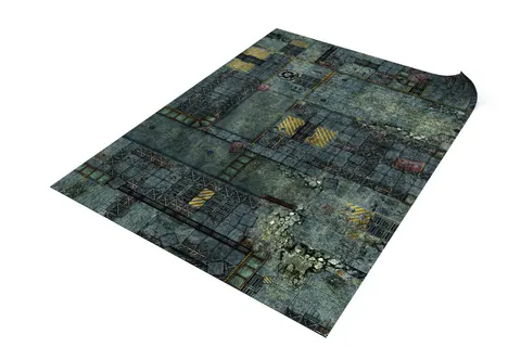 Mata jednostronna gumowa: Upadłe Miasto 44”x60” / 112x152 cm