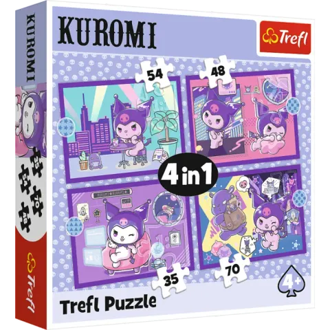 Puzzle 4w1 Dzień Kuromi Hello Kitty