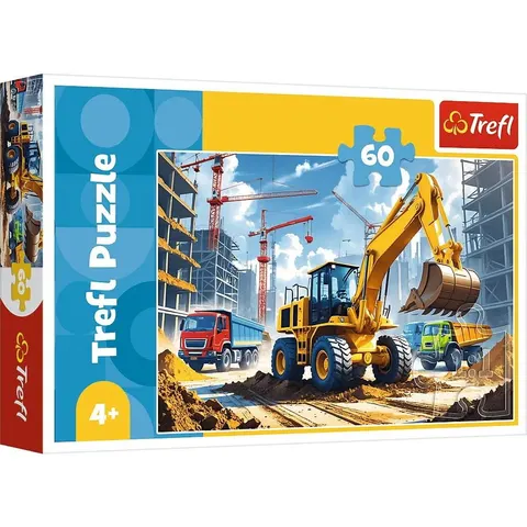 Puzzle 60 Traktor koparko-ładowarka