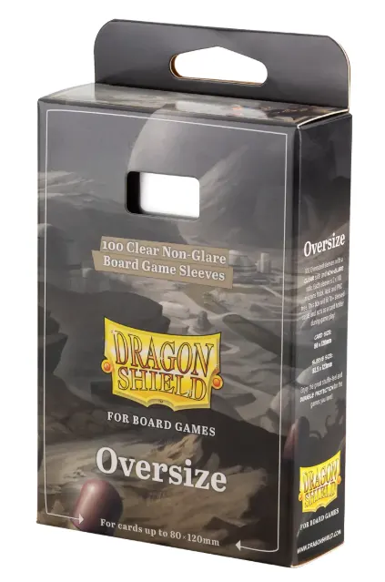 Koszulki na karty Dragon Shield Clear Non-Glare Oversize - 100 szt