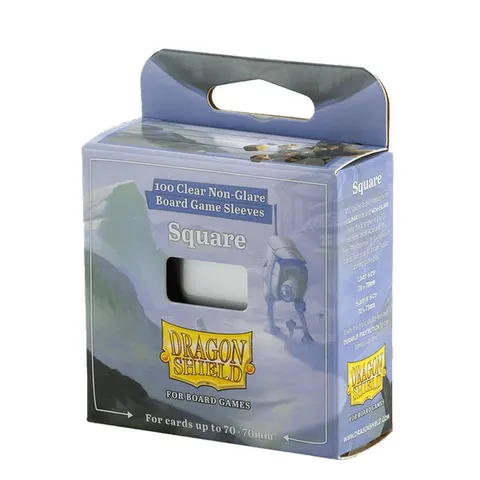 Koszulki na karty Dragon Shield - Clear Non-Glare - Square - 100 sztuk