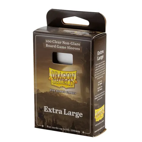 Koszulki na karty Dragon Shield - Clear Non-Glare - Extra Large - 100 sztuk