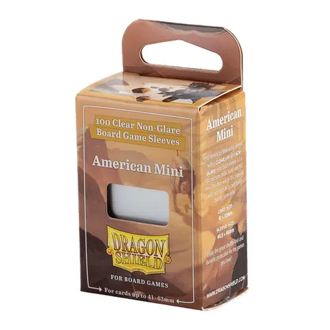 Koszulki na karty Dragon Shield - Clear Non-Glare - American Mini - 100 sztuk
