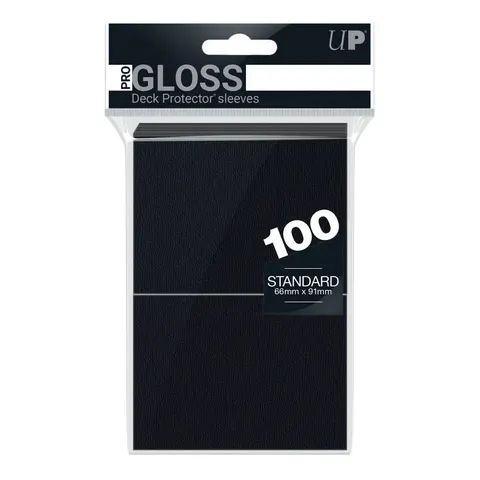 Koszulki na karty Ultra-Pro Pro-Gloss 66x91 mm 100 sztuk - Czarne