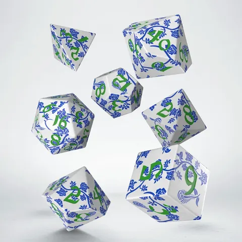Zestaw kości Full Art: Porcelana