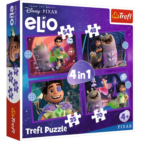 Puzzle 4w1 Pozaziemskie misje Elio