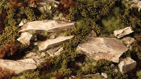 Gamers Grass: Dry Green Shrubs (6 mm)