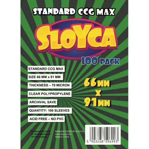 Koszulki na karty Sloyca Standard CCG MAX (66x91mm) 100 szt