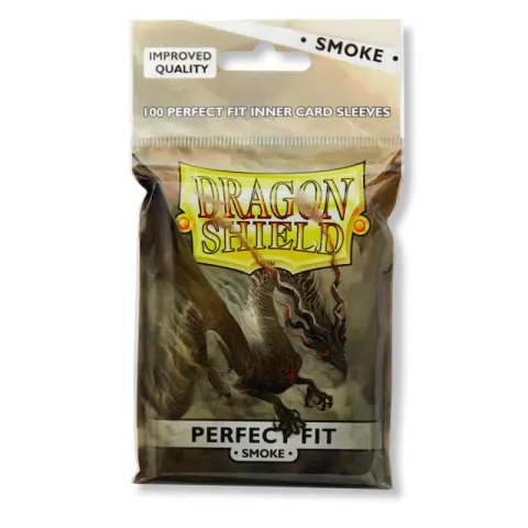 Koszulki na karty Dragon Shield Perfect Fit (Smoke) Inner Sleeves - 100 sztuk