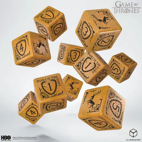 Gra o Tron - Zestaw Kości 10xK6 - Baratheon