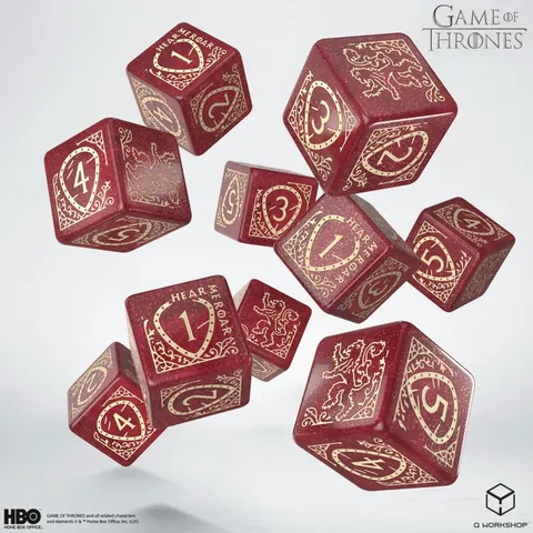Gra o Tron - Zestaw Kości 10xK6 - Lannister