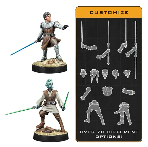 Star Wars: Legion 2.0 - Customizable Jedi General & Knight