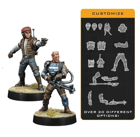 Star Wars: Legion 2.0 - Customizable Rebel Officer & Agent