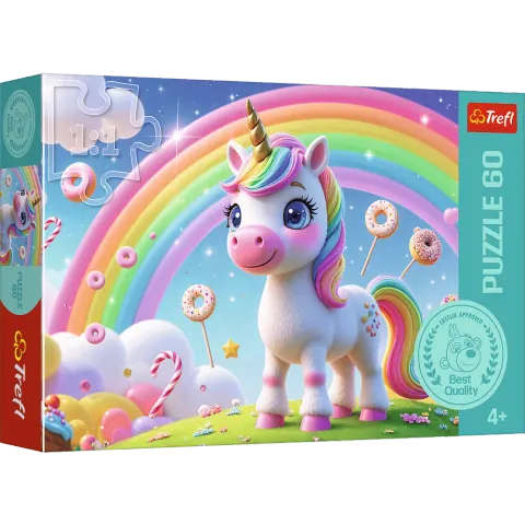 Puzzle 60 Cukierkowy świat