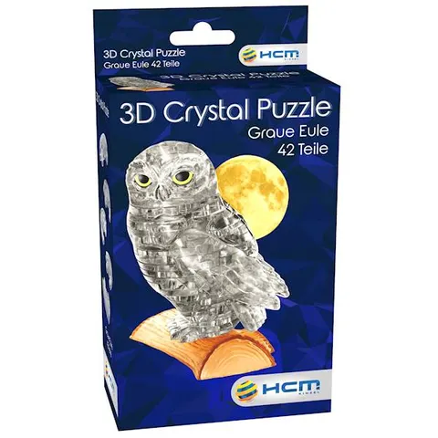 3D Crystal Puzzle 42: Sowa szara