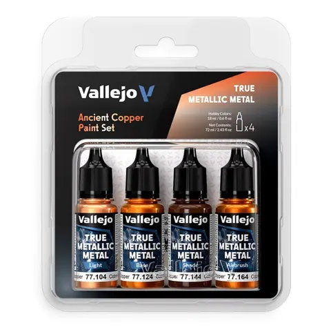 Vallejo: True Metallic Metal - Ancient Copper Paint Set