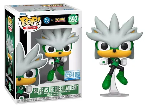 Silver As The Green Lantern 592 DC x Sonic Funko POP! Vinyl