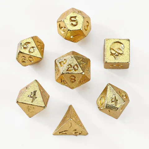 Zestaw kości: Unseelie Mini Metal RPG - Gold