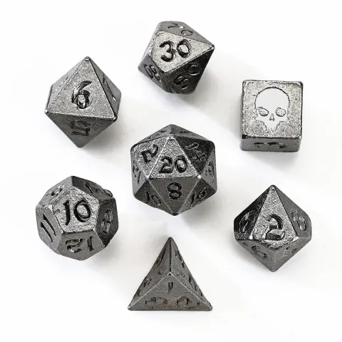 Zestaw kości: Unseelie Mini Metal RPG - Gunmetal