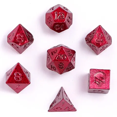 Zestaw kości: Unseelie Mini Metal RPG - Red
