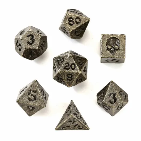 Zestaw kości: Unseelie Mini Metal RPG - Ancient Bronze